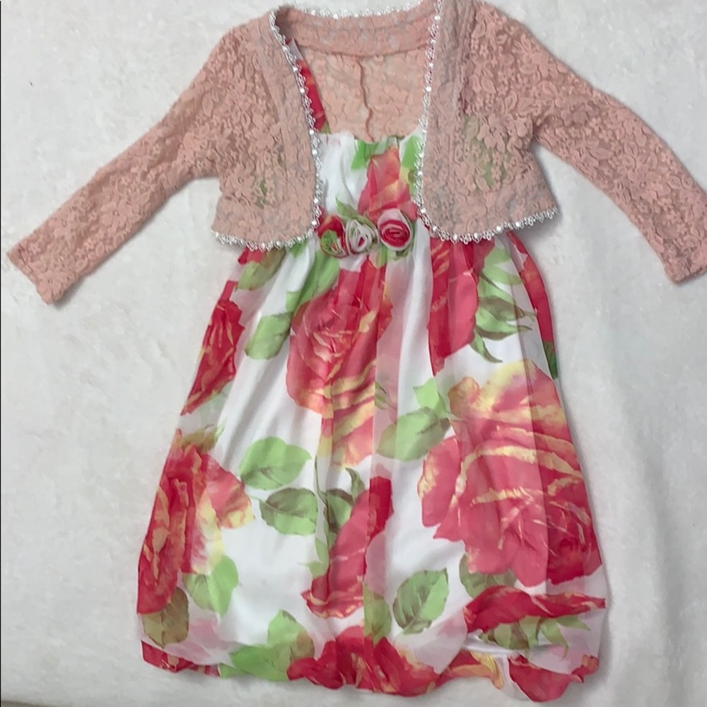 👧🏻 BUNDLE OF 2 (kid 10) Bubble dress + cardigan